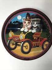 ✅ Anna-Perenna Collector's Plate My Merry Oldsmobile Golden Oldies Cat Plate picture