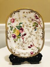 Gorgeous Antique 1820s Rose Coalport China Hand Painted Plate picture