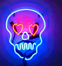 Amy Haunted Skull Neon Light Sign  Beer Pub Acrylic 14