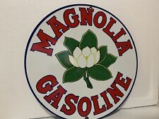Magnolia gasoline Oil Gas metal round sign picture