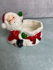 Vintage 1983 Ron Gordon Designs Christmas ceramic Santa Candy dish planter picture