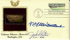 RARE “Military Heroes” John Levitow & William Westmoreland Signed FDC picture