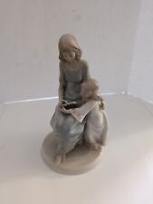 MEICO INC Porcelain Figurine Mother and Child Reading VINTAGE Retired 8