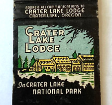 1930’S CRATER LAKE NATIONAL PARK LODGE, OREGON, MATCHBOOK COVER picture