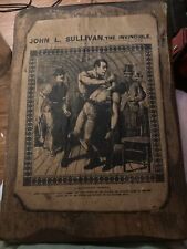 1886 John L. Sullivan NEW YORK Saturday  Richard N. Fok editor Antique Display picture