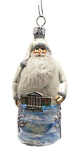 Patricia Breen Forest Park Santa Winter Scene Christmas Holiday Tree Ornament picture