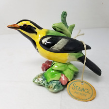 Townsend Warbler Bird Figurine Stangl Pottery Hand-Painted Collectible Vtg picture