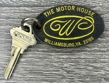 Vtg Hotel Door Key Fob The Motor House Williamsburg VA Room 234 Retro Motel MCM picture