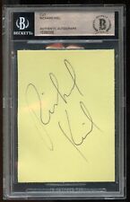 Richard Kiel signed autograph 2.5x3.5 cut American Actor as Jaws BAS Slabbed picture