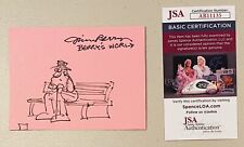 Jim Berry Signed Autographed 4x5 Card W Sketch JSA Cert Cartoonist Berry’s World picture
