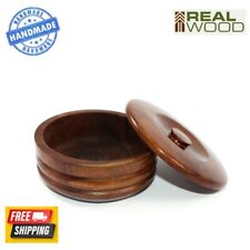 Elegant Handmade 100% Wooden Shaving Mug Cup Bowl For Shaving Soap Thick Lather picture