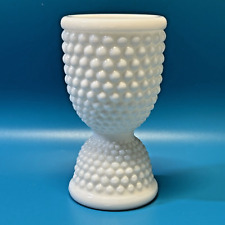 Vintage Westmoreland American Hobnail White Milk Glass Double Ended Egg Cup picture