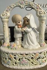 PRECIOUS MOMENTS FIGURINE - I GIVE YOU MY LOVE FOREVER TRUE (WEDDING MUSICAL) picture