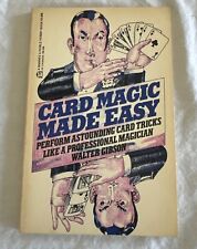 Card Magic Made Easy by Walter Gibson 1976 SC picture