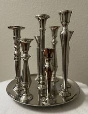 Godinger Candle Holder On Tray 9-Arm. picture