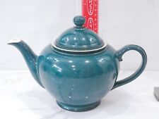 Vintage DENBY English Teapot,  Greenish Blue,  Greenwich picture