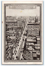 c1930's A Street In The Business Section Toronto Ontario Canada Postcard picture