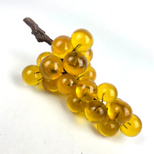 MCM Acrylic Lucite Yellow Grapes Cluster Mid Century Modern Large 11