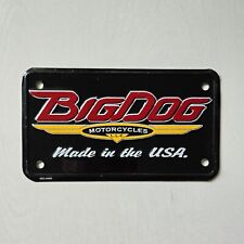 Big Dog Motorcycles Booster License Plate  picture