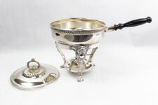 Vintage Pilgram Silver Plate Chafing Dish With Stand and Burner Lid  picture