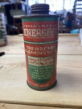 VINTAGE  ENERGINE The Modern Cleaning Fluid 1941 VTG Advertising Empty Can Rare picture