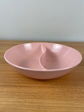 Windsor Melmac Pink Divided Serving Vegetable Bowl #417-1 Vintage Made in USA picture