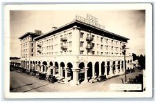 1935 New Barbara Worth Hotel Cars El Centro California CA RPPC Photo Postcard picture