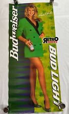 Rachel Hunter - Supermodel Budweiser Bud Light Beer 14x32.25” Poster 1994 Pinup picture