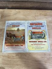 ANTIQUE EARLY ONTARIO DRILL CO. GRAIN AND FERTILIZER DRILLS BROCHURE CATALOG picture