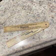 Vintage Firestone Celluloid Ruler 1950s-1960s Tire Repair Hinged picture