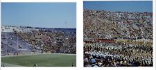 c1970s UOM~Football Field Crowd~University Michigan Marching Band~35mm~2 SLIDES picture