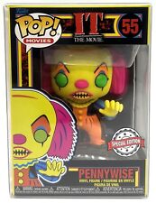 Funko Pop Movies It Pennywise Blacklight Special Edition #55 with POP Protector picture