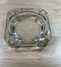 Vintage Clear Glass Astray 3-3/4 Inch Square  picture