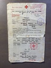 Old Vintage Red Cross Letter From Palestine To Nazi Germany Rare 1941 WWII picture