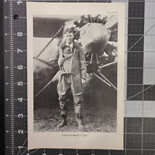 Charles Lindbergh 1927 In Front Of An Airplane  Oliver Wendell Holmes Flip Side picture