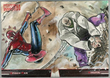 2021-22 UPPER DECK Marvel Annual Sketch Card by ERISCAN TURK Spider-Man Kingpin picture