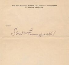 Samuel Pennypacker-Signed Page 1903 (Gov of Penn) picture