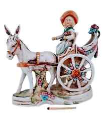 Porzellanfiguren Grafenthal Porcelain Figurine of Woman in Horse-Drawn Carriage  picture