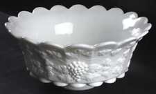Westmoreland Paneled Grape Milk Glass Punch Bowl 769625 picture