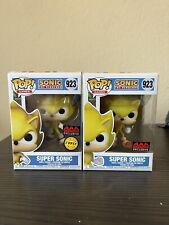 CHASE DIAMOND GLITTER AAA EXCLUSIVE Super Sonic Funko Pop #923 Games Hedgehog picture