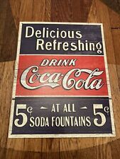 Coca-Cola “Drink Coca-Cola” Metal Sign picture