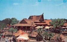 Disney 1955 Tahitian Village Opening Disneyland Anaheim CA Tiki Vtg Postcard D11 picture
