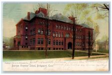 Bridgeport Connecticut CT Postcard Barnum Grammar School c1905 Vintage Antique picture