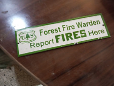PORCELIAN HOT FIRES SIGN SIZE 10X3 INCHES picture