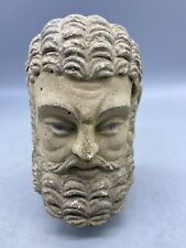 Rare Authentic Old Beautiful Indo Greek Stucco Terracotta Head With Make Up picture