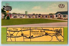 San Jose California CA Postcard Shamrock Motel El Camino Real c1940's Vintage picture