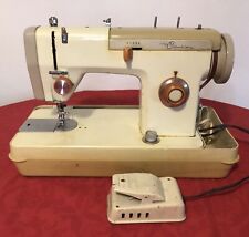 Vintage Wizard Citation Precision Heavy Duty Sewing Machine w/ Foot Pedal WORKS picture
