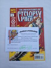 The Adventures of Cyclops and Phoenix #3 Marvel Comics signed by Mark Pennington picture