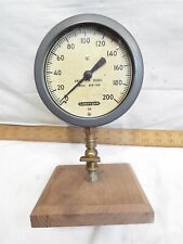 Vintage Lonergan Steam Pressure Gauge Ames Iron Works Oswego NY GM Boiler Gage picture