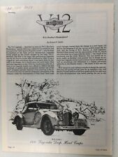 LLLArt23 Vintage Article 1938 Lagonda V12 Drop Head Coupe July 1978 4 page picture